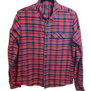 Helly Hansen | Red and Blue Checkered Shirt | 100% Cotton | Sz M
